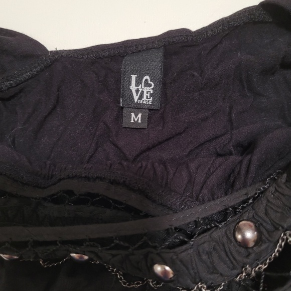 Black Tank with Decorative Top - Picture 2 of 4